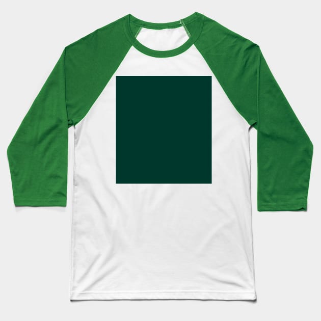 Dark Green Block Baseball T-Shirt by martynzero